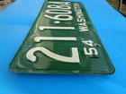  1954-1957 Washington License Plate  King County  all Original No Touch Ups 