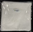 New Bumblebee Linens Set Of White Cotton  Handkerchiefs Scalloped Lace Lot 4