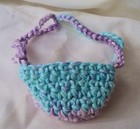 New Hand Crochet Violet   Aqua Cotton Nose Warmer Winter Sports Clothing Unisex