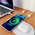Smofish 8 Pack Cord Organizer Holder 6 Count White One-hand Magnetic Cable Clip