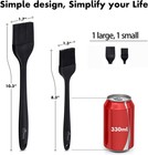 Silicone Basting Brush Set 2 Pcs Food Grade Heat Resistant Up To 660f