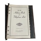 Vintage The Elite Address Book And Telephone List Samuel Ward Boston