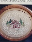 Vtg Sj Designs Gingerbread Christmas Needlepoint Chart Candy House Trees Lace