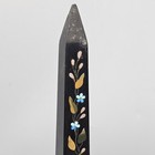 Antique English Pietra Dura Black Marble Obelisk