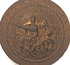 Civil War Csa North Carolina State Seal Button Dug In N c 