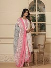Indian Kurti Pant Suit Kurta Cotton Salwar Kameez Dupatta Set Women Dress