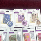 Lot Of 16 Crafters Companion Gemini Dies Stamps Flower Create A Card Papercraft