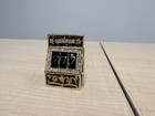 Vintage Enameled Slot Machine Figurine Lucky 777 Crystal Bejeweled