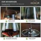 Wine Glasses Set Of 6 crystal White Wine Glasses  Red Wine Glass Set New    18oz 