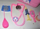 Fisher Price Pink Medical Doctor Nurse Kit In Case With Handle   6 Accessories