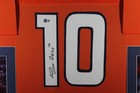 Bo Nix Signed autographed Custom Jersey In 35x43 Frame  -beckett bas