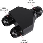 10an Male To Parallel Dual 10an 10an Male Y Block Fuel Fitting Splitter Adapter