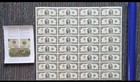  2 Dollar Bills Uncut Sheet 32 Notes 2013 - Straight From The Mint