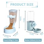 Rabbit Automatic Food Feeder And Water Dispenser Bunny Self-dispensing Feeder