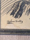 Ghulam Seddig Kabul Charcoal Drawing 
