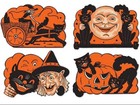 Beistle Halloween Cutouts 2 Item Pack 1950 Reproductions