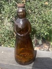 Vintage Mrs  Butterworth s Syrup Bottle 1978 Amber Glass Metal Lid 6472 10  Tall