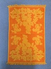 Vintage Cannon Orange Yellow   Solid Orange Bath Towels   Washcloth Mcm Lot Of 5