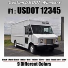 Usdot Us Dot Custom Number Decal Truck Set Of 2 Commercial Vehicles Van Pick Up