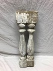 One Vtg Pair 3x20 Shabby Worn White Spindles Porch Balusters Old Chic 999-23b