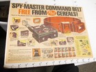 Newspaper Ad Post Cereal Sugar Crisp 1966 James Bond Spy Command Belt Premium  1