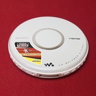 Sony D-fj041 Walkman White Portable G-protection Cd Player Am fm Tuner  Works 