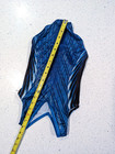 Cute Gk Elite Gymnastics Dance Leotard Child Small Mystique Blue Racer Stripes