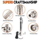3  48v 750w Deep Well Solar Submersible Bore Hole Water Pump Built-in Mppt L3