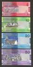 Gambia 5 10 20 50 Dalasis 2020  P-37b 38b 39b 40b Rare Sign  Jaabi saidy  Unc