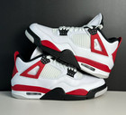 Men s Jordan 4  red Cement  Mid Top Retro Basketball Shoes Us Size 7-12