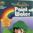 Vtg Golden Disney Paint With Water Books Aladdin 1992   The Little Mermaid 1989