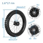 Front Forks Triple Tree 70 100-17 Wheel Tire Brake  For Pit Dirt Bike Yz85 Cr85