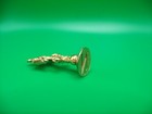 Vintage Mid-century Goldtone Letter  n  Sealing Wax Seal Stamp