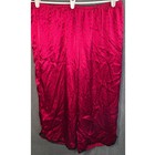 New Gilligan   O malley Pajama Pants Bottoms Satiny Large Red Black Hearts Lace