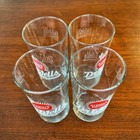 Dr  Wells Soda Fountain Advertising Glass 1940s Acl Drinking Tumblers  Set Of 4