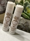 New 2x Sun Bum Spf 30 Mineral Sunscreen Lip Balm Full Size 0 15oz Sealed J L1b