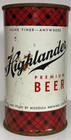 Highlander 12 Oz  Flat Top Beer Can