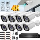 4k 5mp Lite 8ch Dvr Security Camera System Kit 1080p Outdoor With Hard Drive 1tb