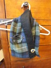 Upcycled Repurposed Scarf Made Into Neck Warmer Fabric Flower Button Soft