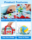 Sensory Sports Balls For Babies 6-12m   6 Pack Machine Washable Plush Ball Set W
