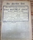 Lot Of 10 Sheridan Post Newspapers Wyoming Wild West Frontier From 122 Years Ago