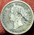 1884 Canada 10 Cents 10c Dime  Silver Coin Key Date Of Series 150 000 Minted