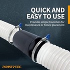 Powertec 2-1 4   Adapter Union   2-1 2  Hose Splice  Black  70181 