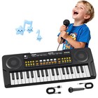 37-key Kids Piano Keyboard With Microphone - Musical Learning Toy For Ages 3-6