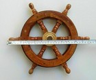 Nautical Wooden Ship Steering Wheel Brass 12 Inch Pirate Wooden Ship Wheel Gift