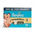 Pampers Swaddlers Leakproof Baby Diapers  size 3  - 180 Count