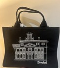 Disneyland Disney Park The Haunted Mansion Canvas Tote Bag Black Nwt 2025
