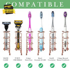 Wall Mount countertop Toothbrush Holder For Shower  Stainless Steel Toothpaste S
