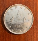 Canada King George V  1935  1 Silver Dollar Coin  Choice Uncirculated