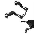 Black Passenger Arm Rests Armrests Drink Holder Fit For Harley Road Glide 14-25